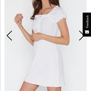 NWT Nasty Gal Lace Up Mini Dress